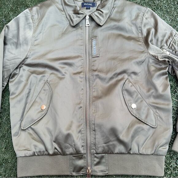 Diamond Supply Company Military Aviation Bomber Jacket Collared Military Coat L - Picture 6 of 11